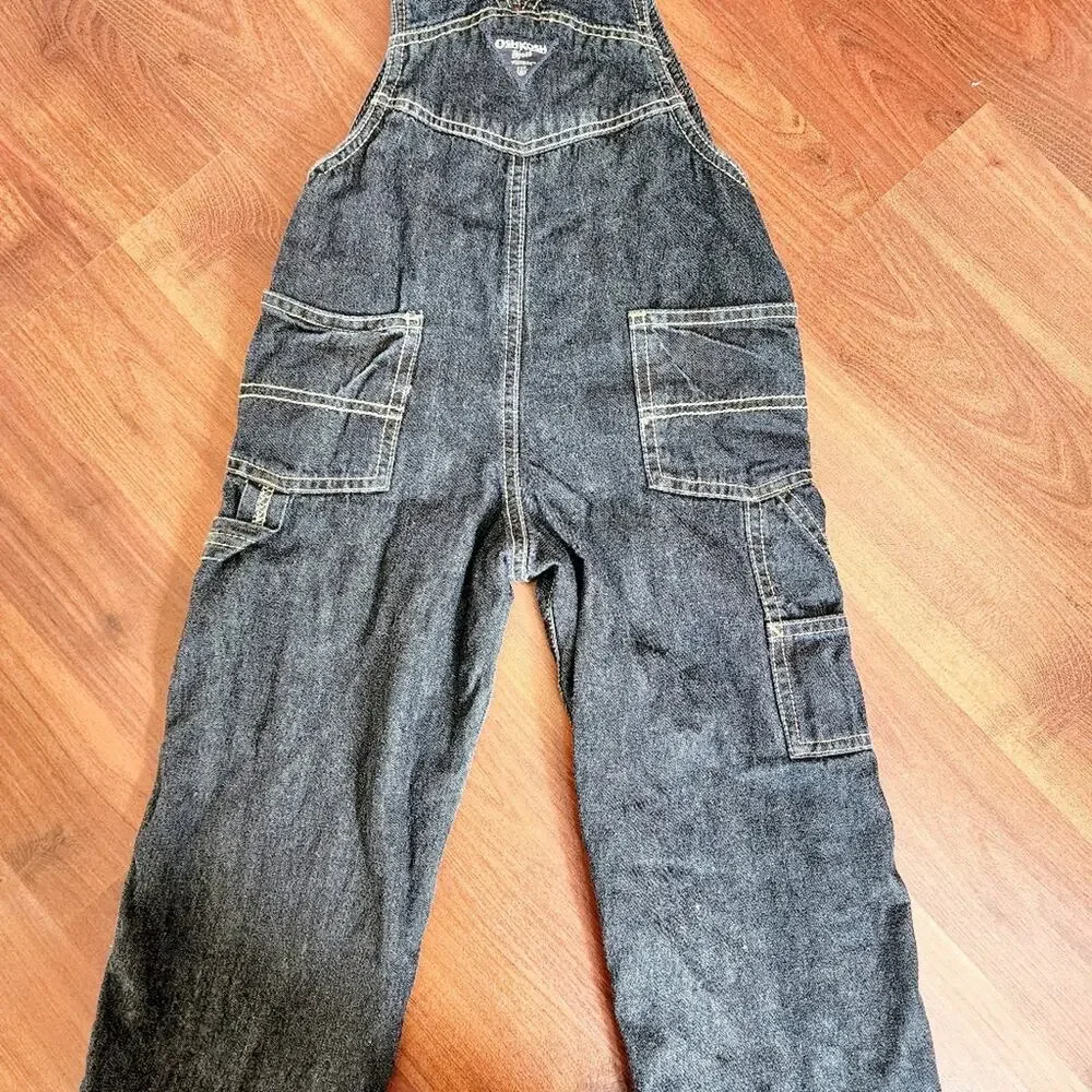 OSH GOSH DARK WASH ADJUSTABLE OVERALLS SIZE 3T